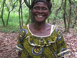 Liberian cocoa farmer